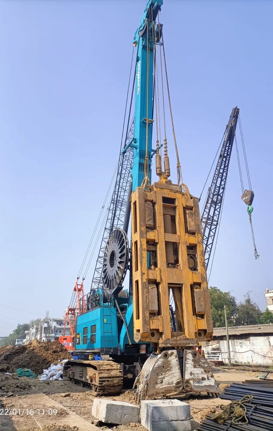 感激信！9001cc金沙以诚为本智能SWHG70液压抓斗助力海表基础施工获注定