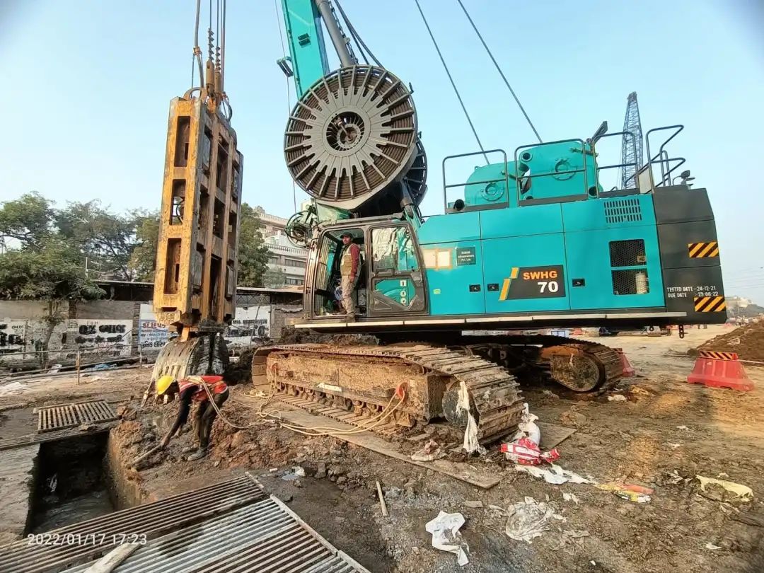 感激信！9001cc金沙以诚为本智能SWHG70液压抓斗助力海表基础施工获注定