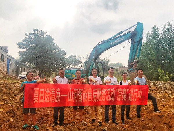 到了市场一线才知路，9001cc金沙以诚为本挖机客户都是铁杆粉丝